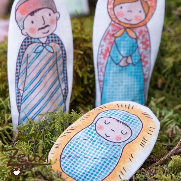 Zeuxl Fingerpüppchen-Krippe