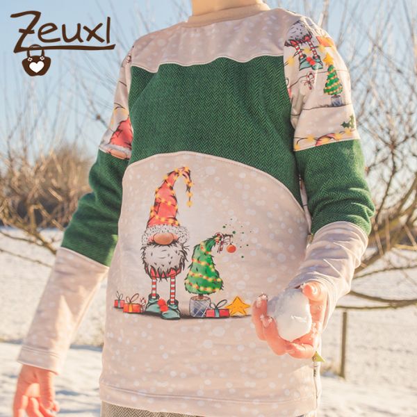 Zeuxl Weihnachtspulli Wichtel