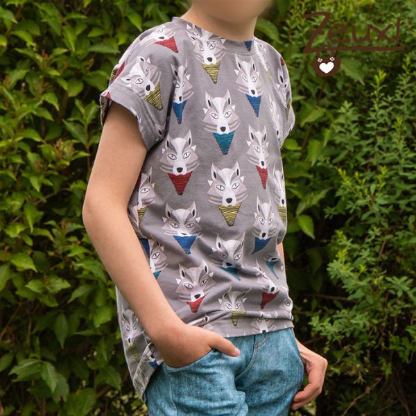 Zeuxl Simples Shirt 134 Wölfe
