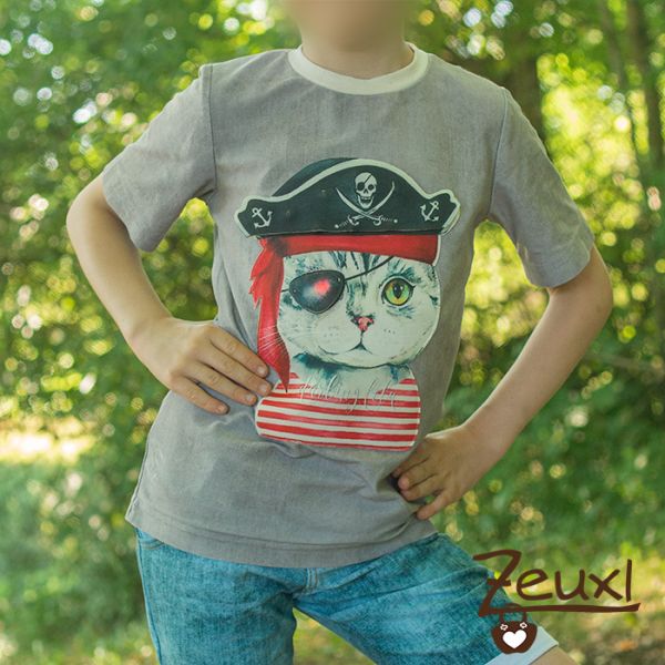 Zeuxl Basic Shirt Piratenkatze