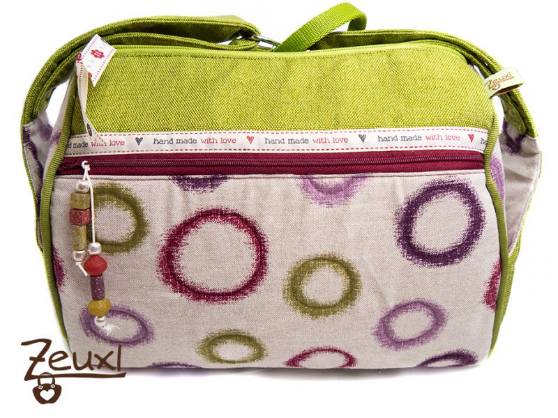 Zeuxl Bunte-Kringel Zylindertasche