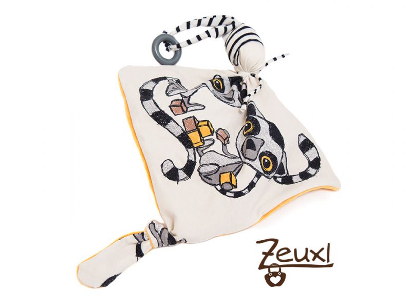 Zeuxl Knistertuch Lemuren