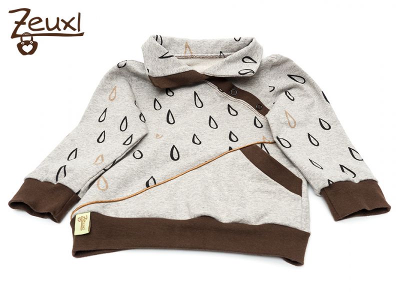 Zeuxl Sweatshirt Nilpferd im Regen